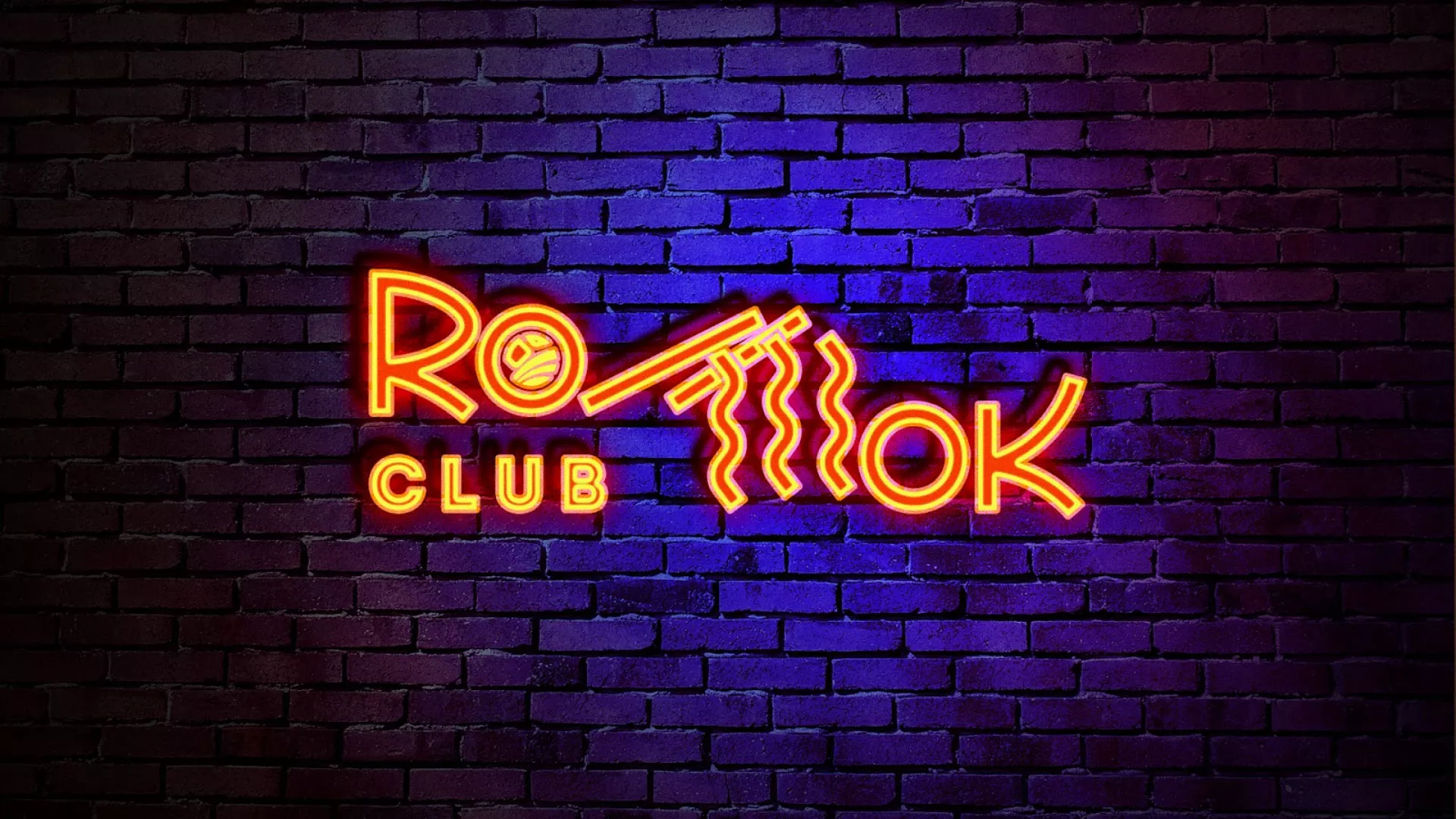 Разработка интерьерной вывески суши-бара «Roll Wok Club» в Спас-Клепиках